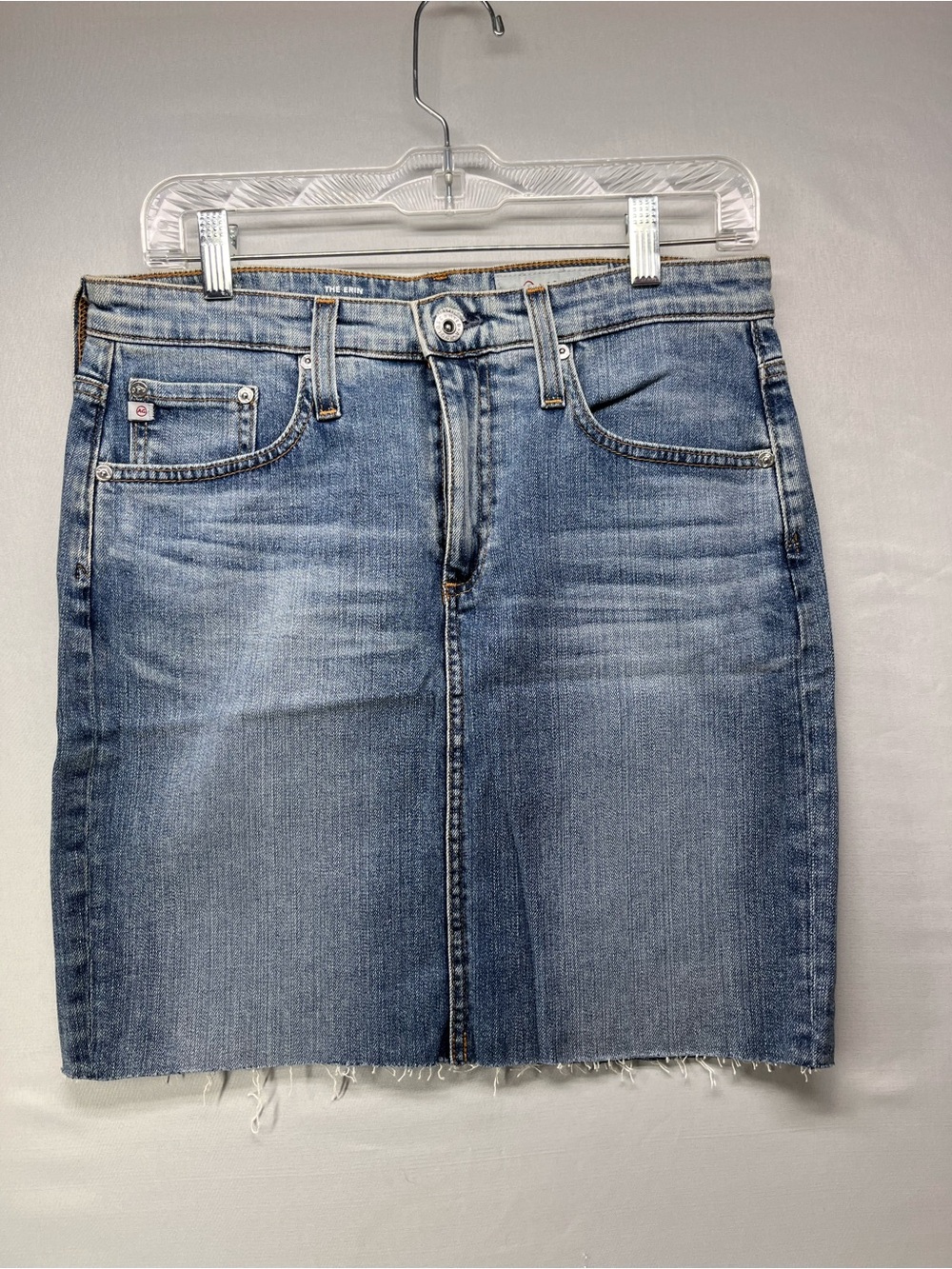 Ag Adriano Goldschmied The Erin Light Blue Denim Skirt